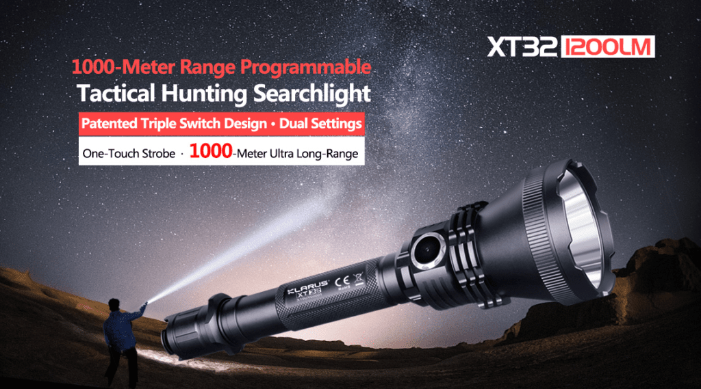 Klarus XT32 - Tactical 60,000 Lumen Searchlight